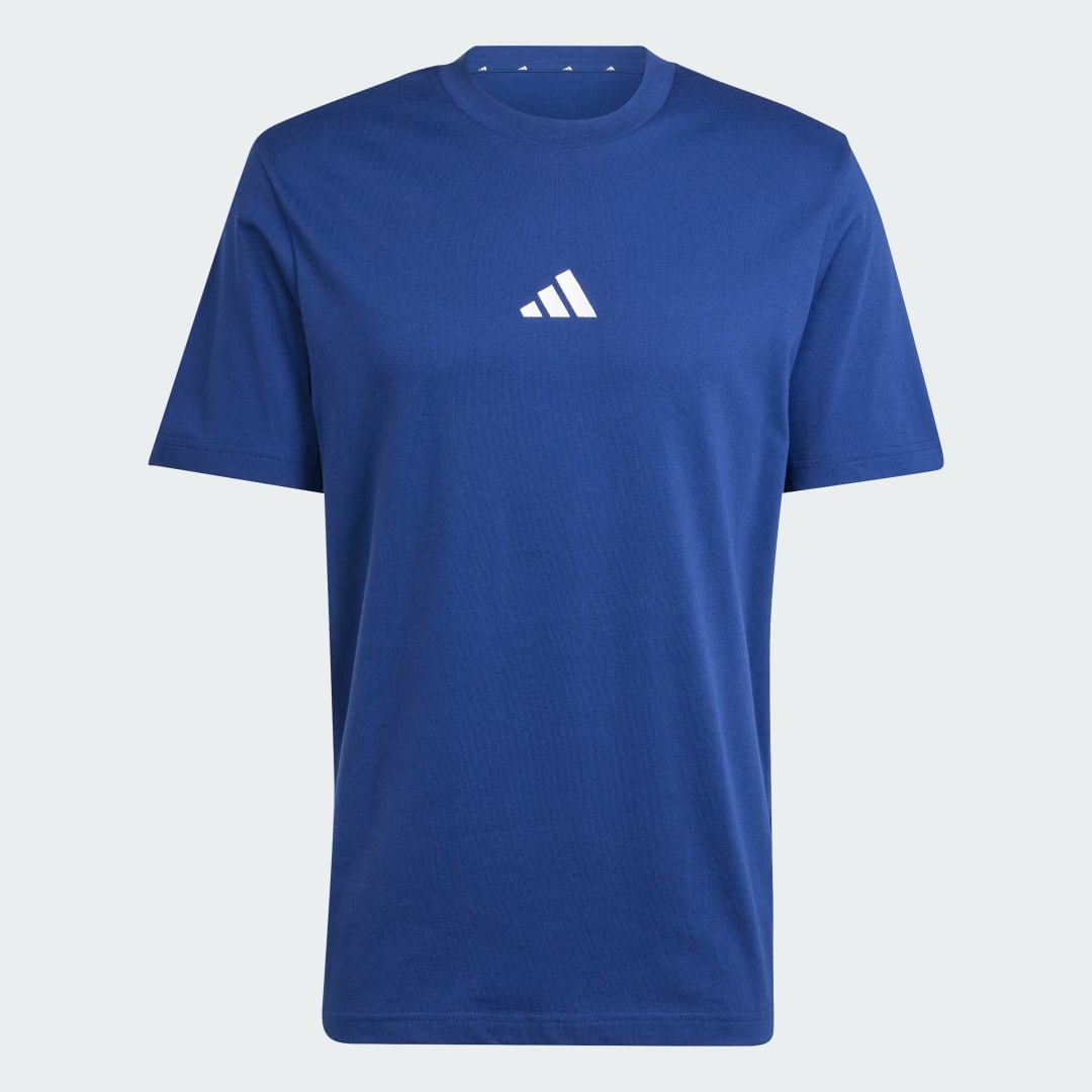 adidas T-shirt Jersey Petit Logo Essentials Bleu pour homme