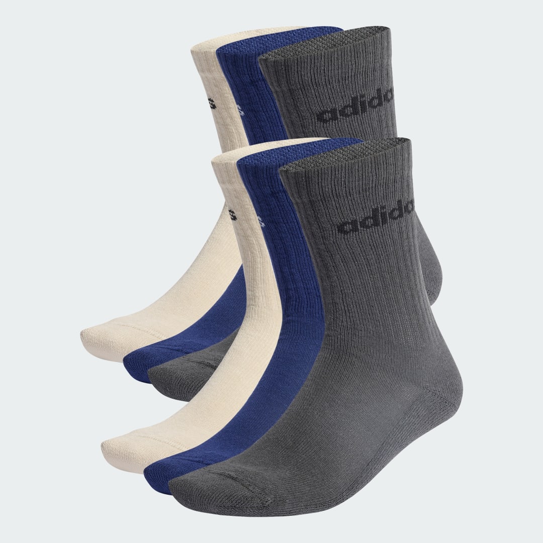 adidas Chaussettes Rembourrées Hauteur Mollet Logo Linéaire (6 Paires) adulte unisex