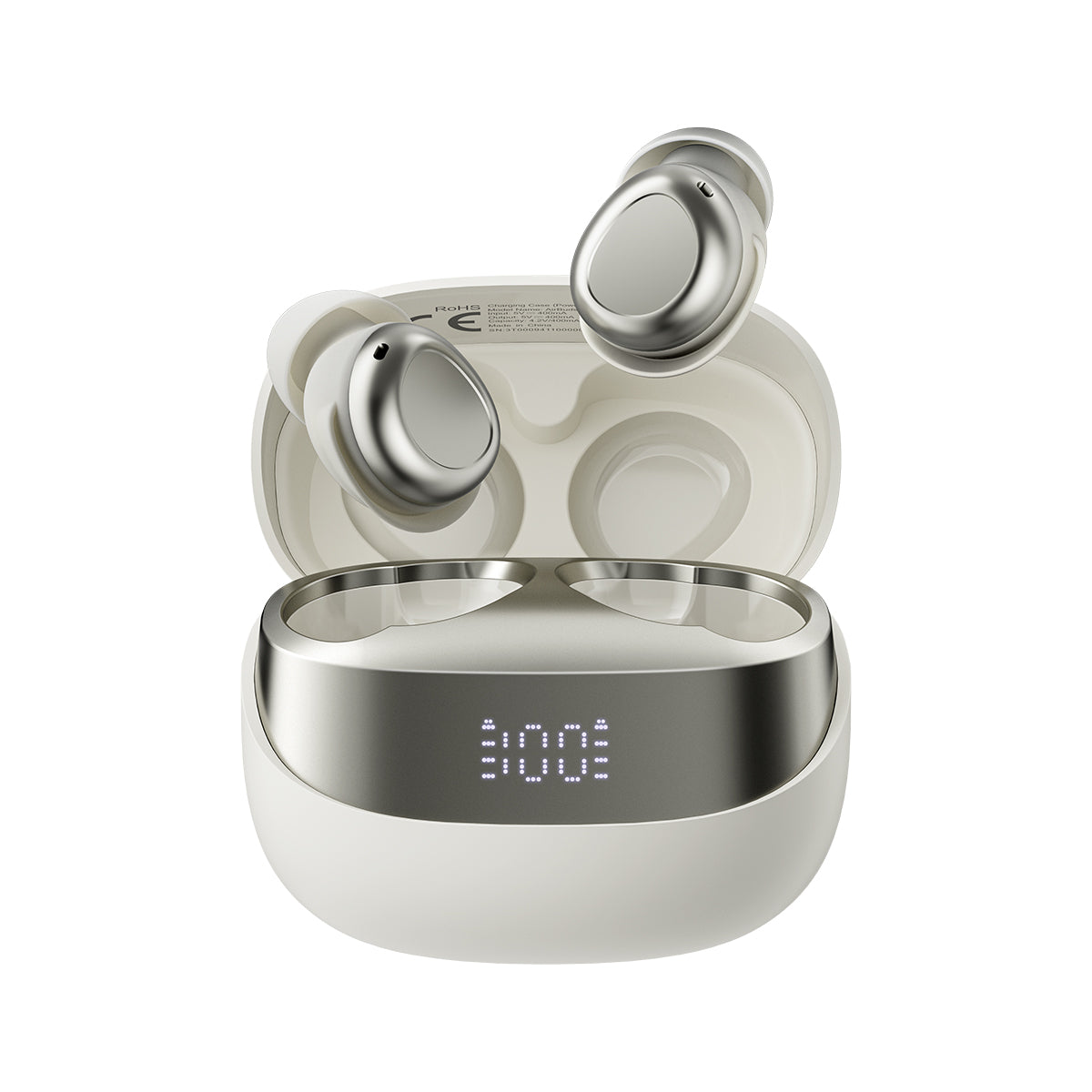 Blackview AirBuds 9 – Écouteurs Intra-Auriculaire TWS avec Affichage LED Intelligent – Réduction de Bruit PNC – Mode Veille