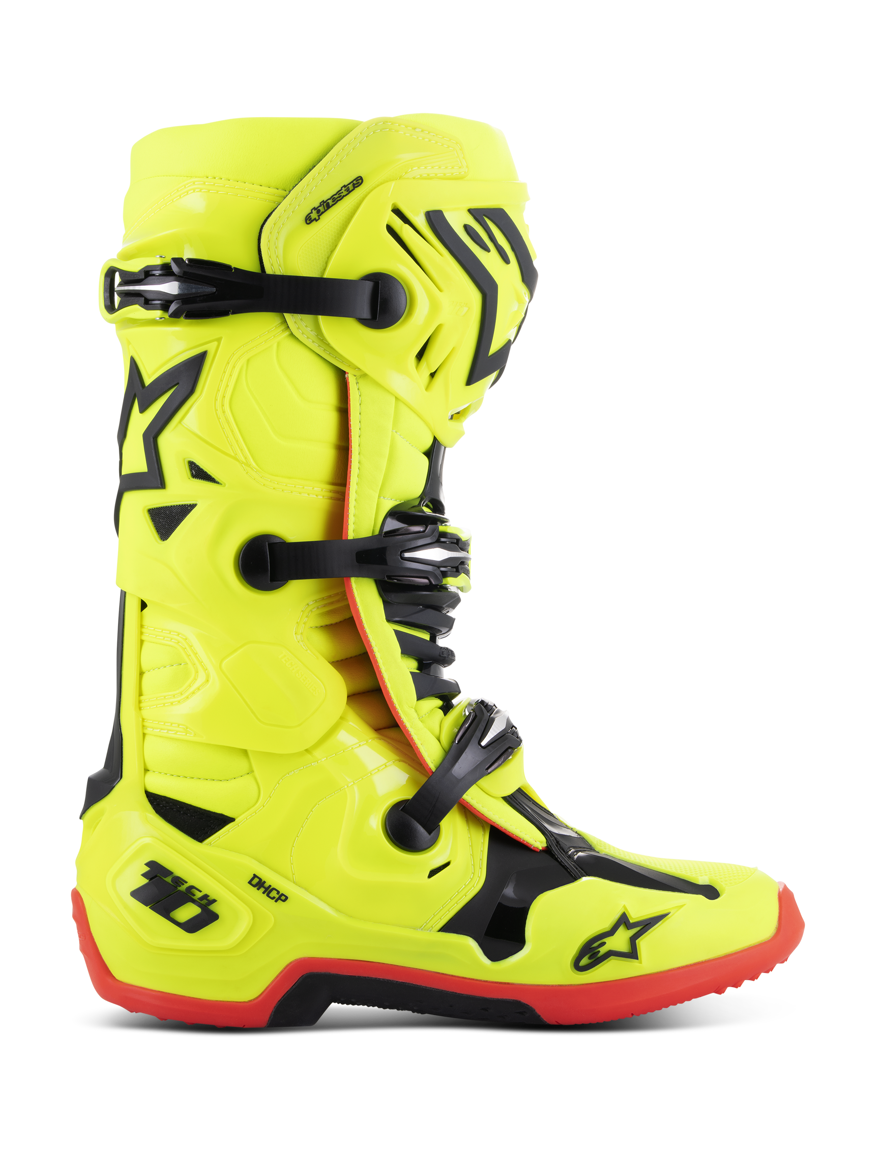 Alpinestars Bottes Tech 10 Yellow Fluo Black Red Fluo Black
