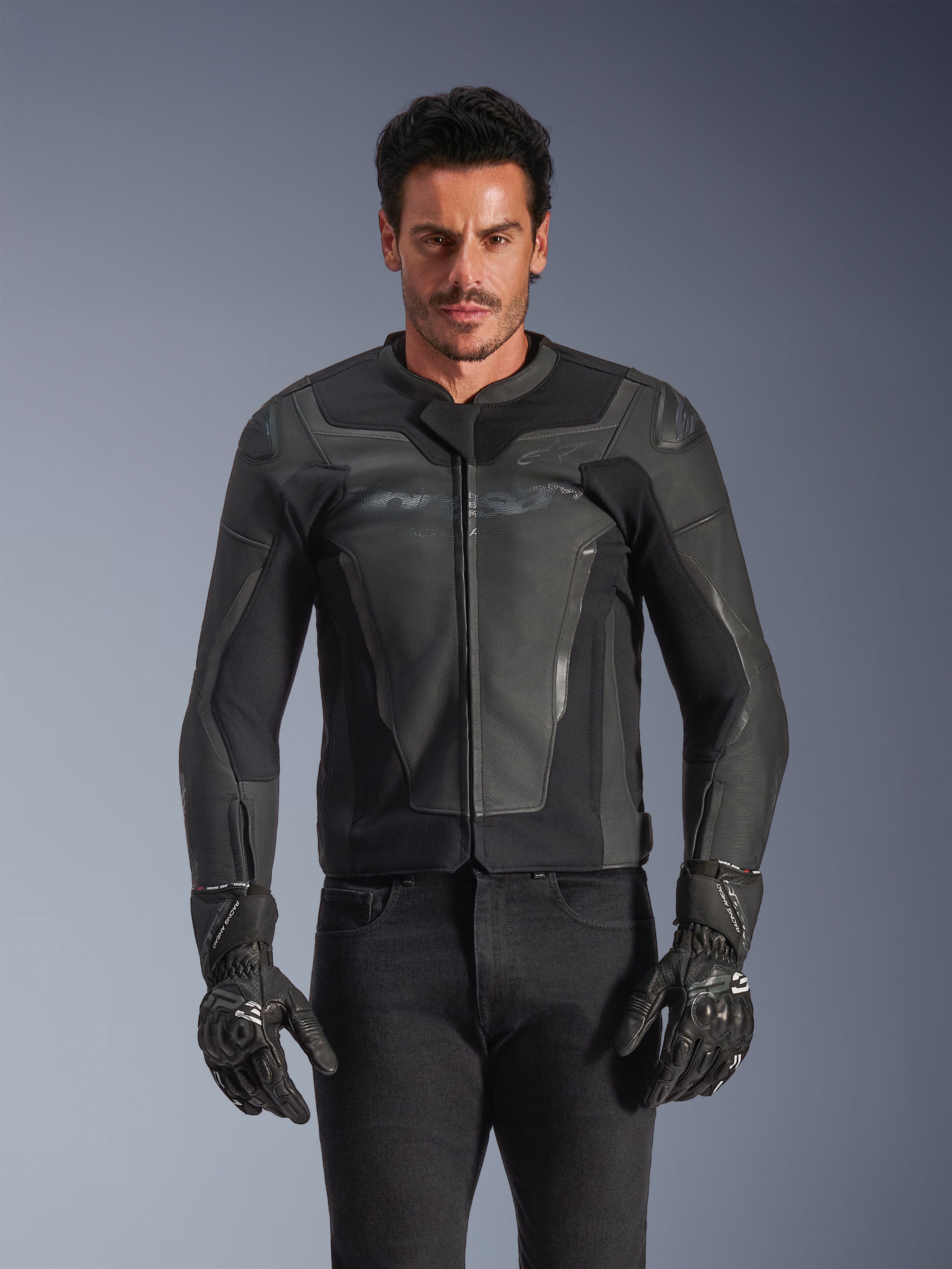 Alpinestars GP Force V2 Blouson de moto en cuir pour homme