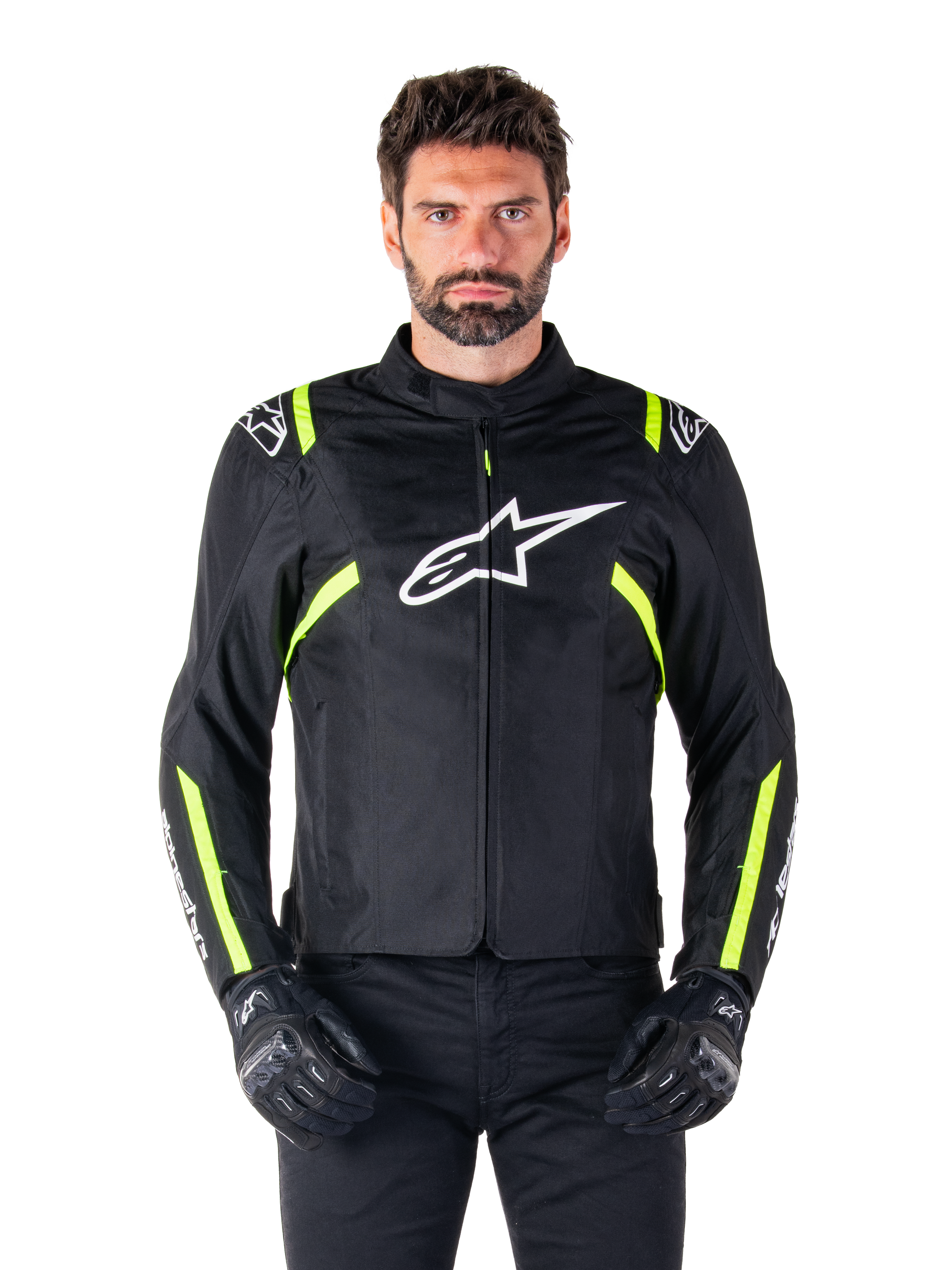Alpinestars Veste Imperméable T-SPS V2 Black White Yellow Fluo Black