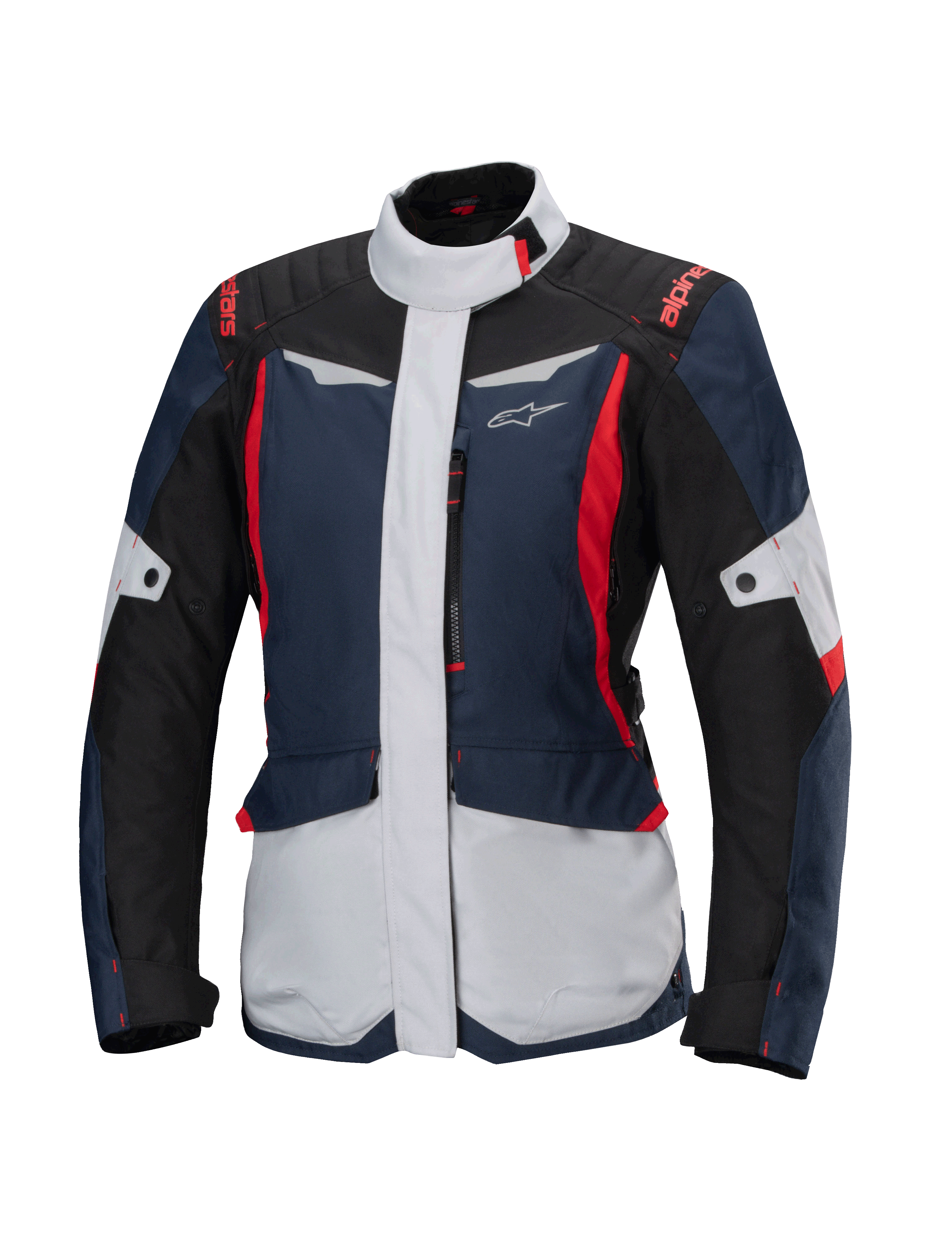 Alpinestars Stella ST-1 imperméable dames moto textile veste noir/bleu/rouge pour femme