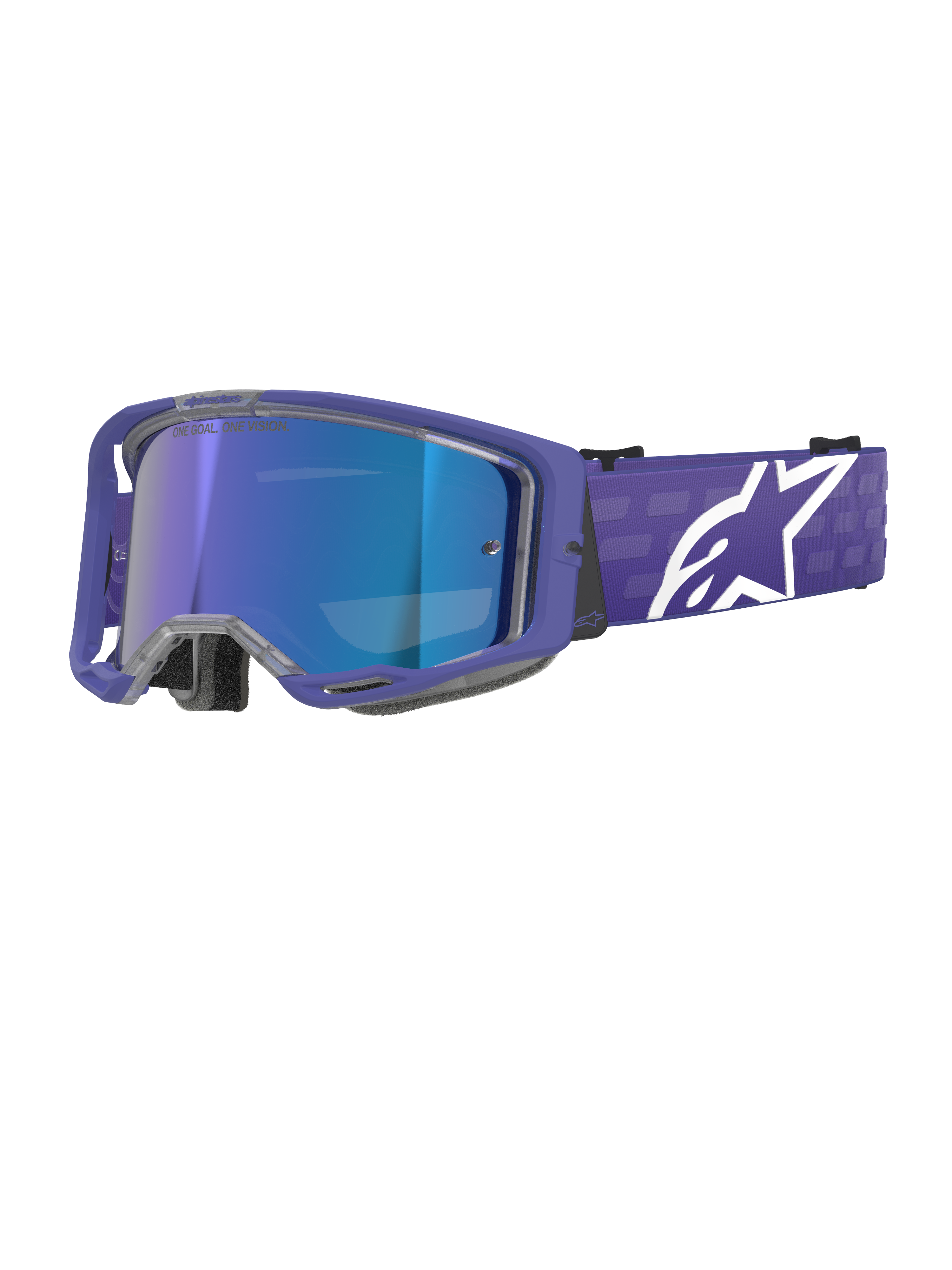 Alpinestars Masque Vision 8 Corp Purple Mirror Blue, Taille: One Size pour homme