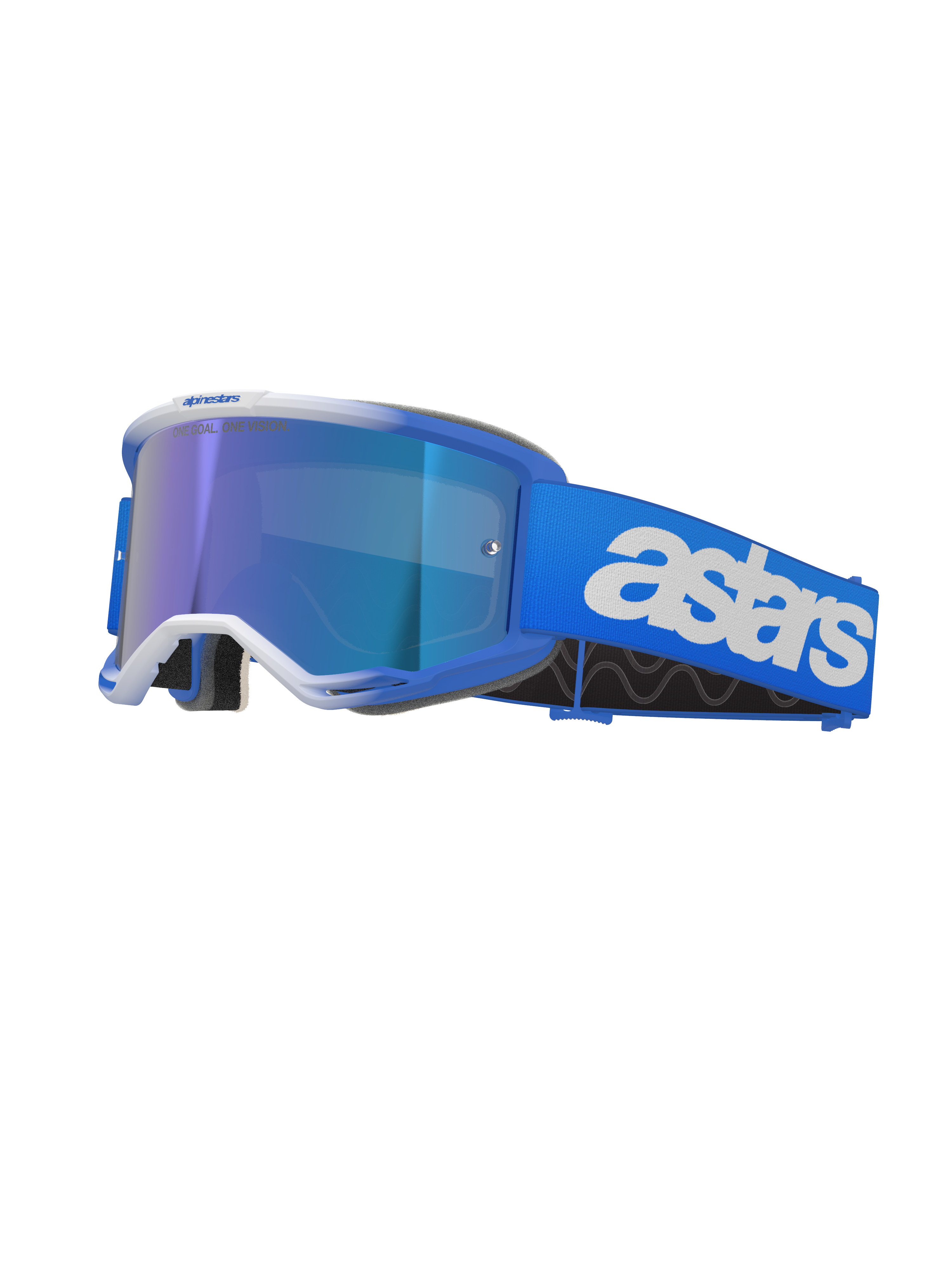Alpinestars Masque Vision 5 Blaze Blue Mirror Blue, Taille: One Size pour homme