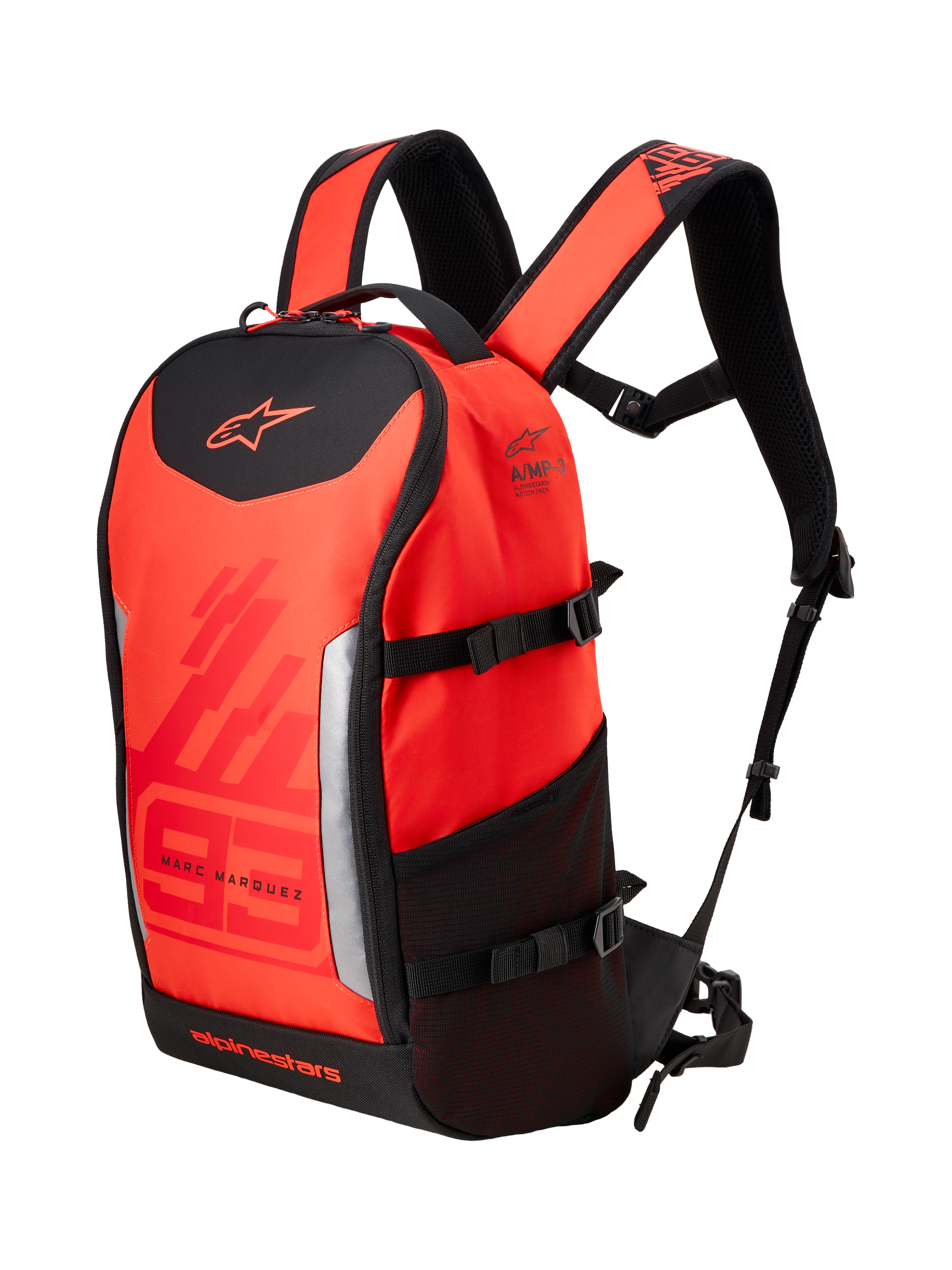 Alpinestars MM93 AMP3 Sac à dos Red Fluo Bright Red Black, Taille: One Size pour homme