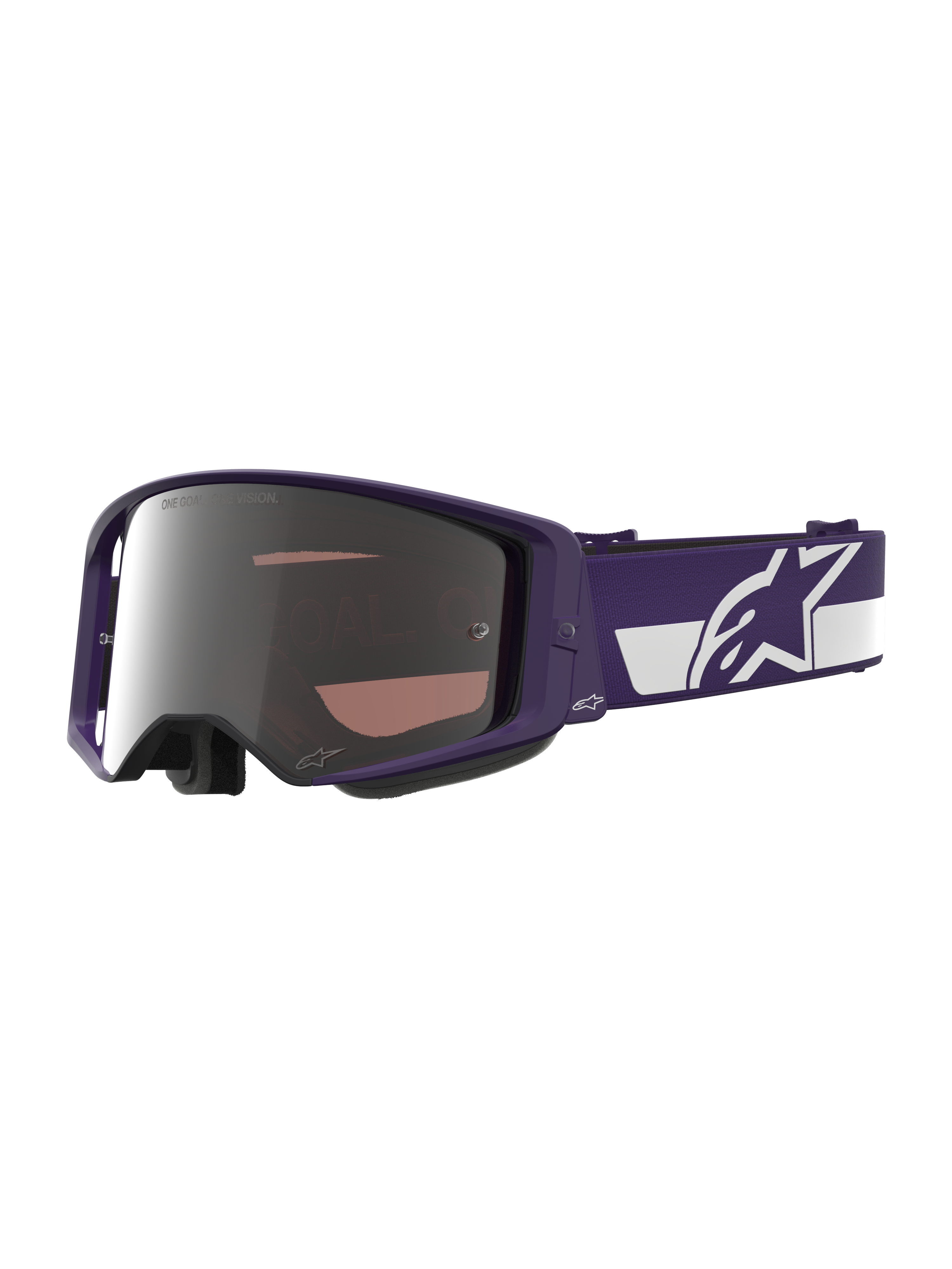 Alpinestars Masque Supertech Vision HUNTA96 XXV Édition Limitée Purple White Mirror Silver, Taille: One Size