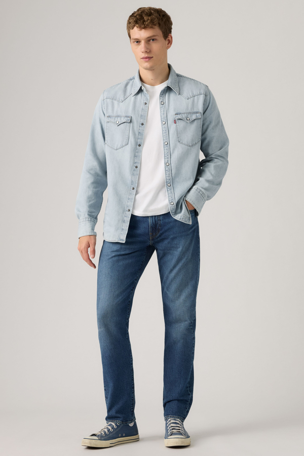 Levi's Jean 502 Taper Délavage moyen / Rainy Afternoon pour homme