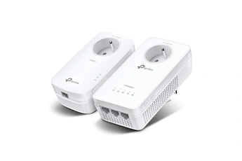 Tp Link Cpl Kit Cpl Av1300 Gigabit Wifi Ac1200 3 Ports Ethernet Gigabit Avec Prise Gigogne