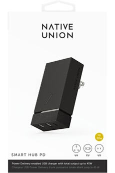 Native Union Chargeur secteur smart 45W