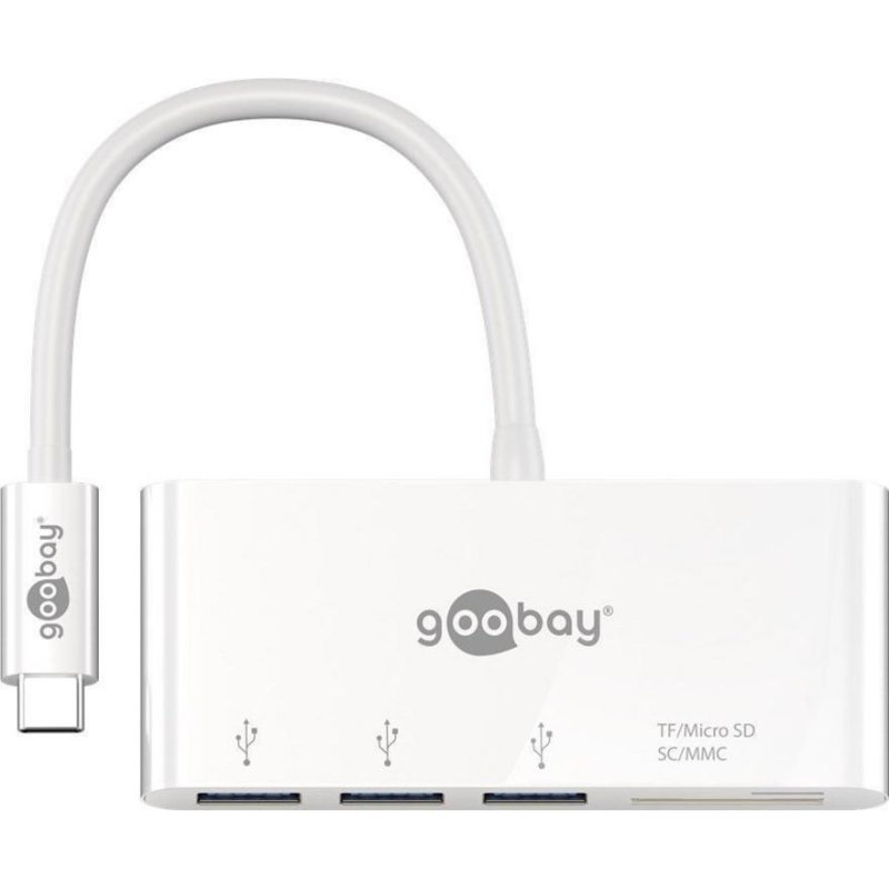 Wentronic goobay - Lecteur de carte (SD, microSD) - USB-C