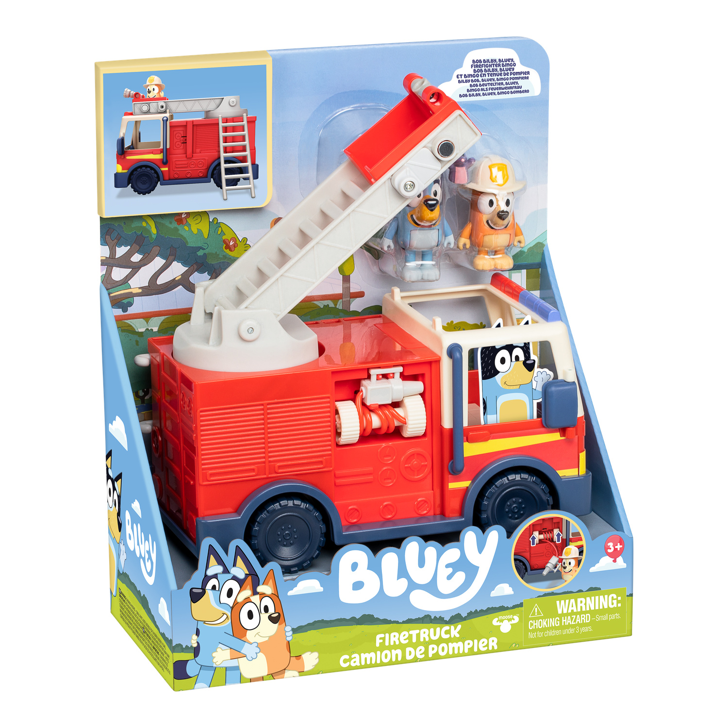 Moose Toys Le Camion De Pompier De Bluey