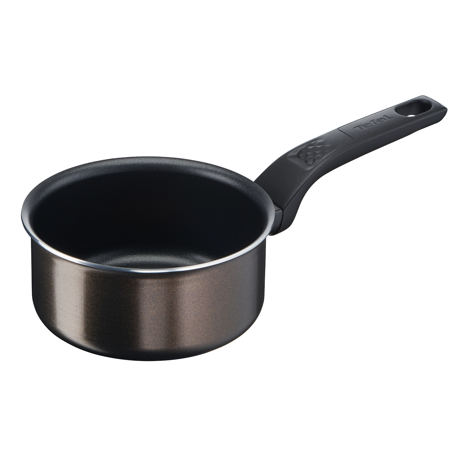 Tefal Casserole 14cm Aluminium Revêtement Anti-adhésif Tous Feux Sauf Induction Easy Cook & Clean Marron