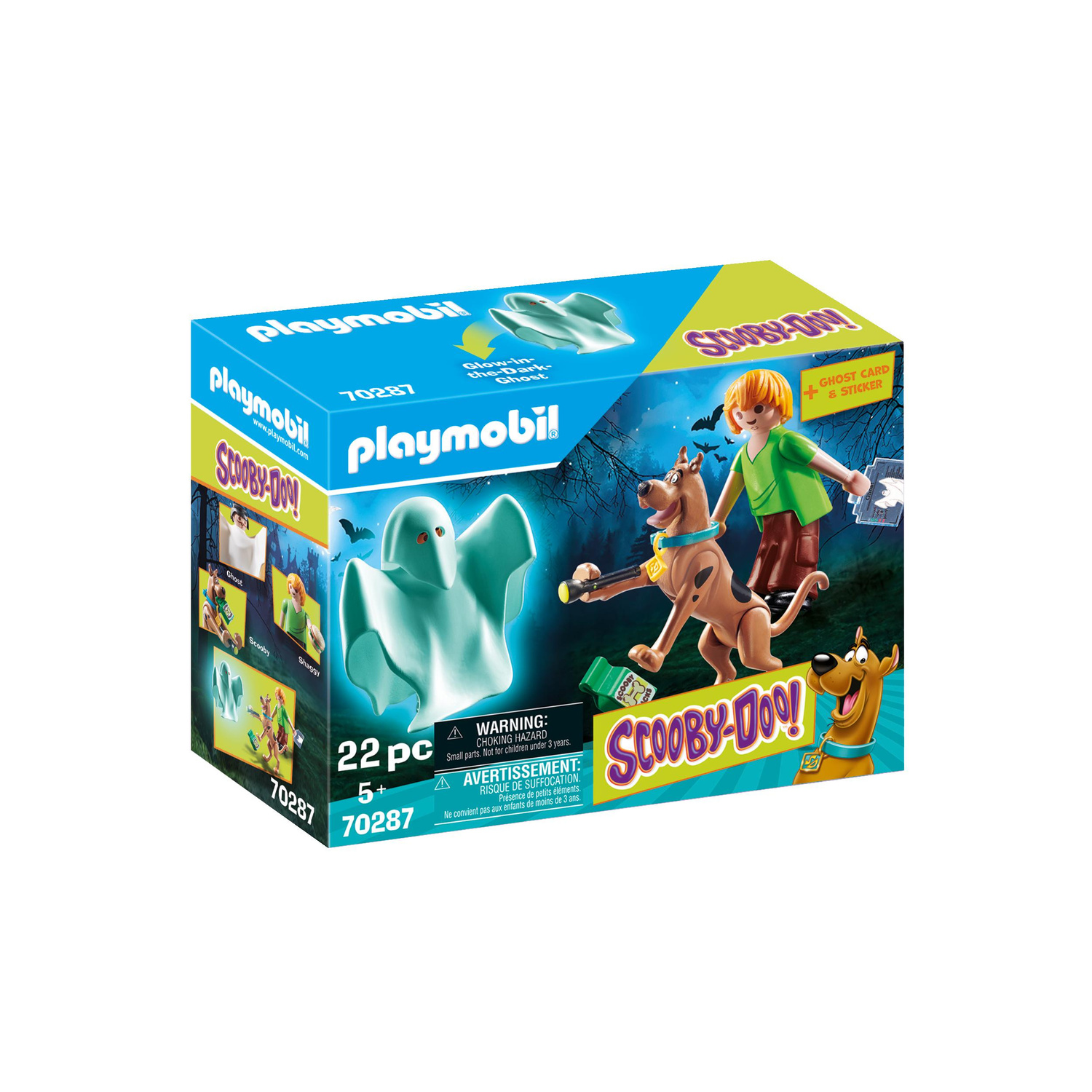 Playmobil SCOOBY-DOO! Scooby & Sammy avec fantôme 70287