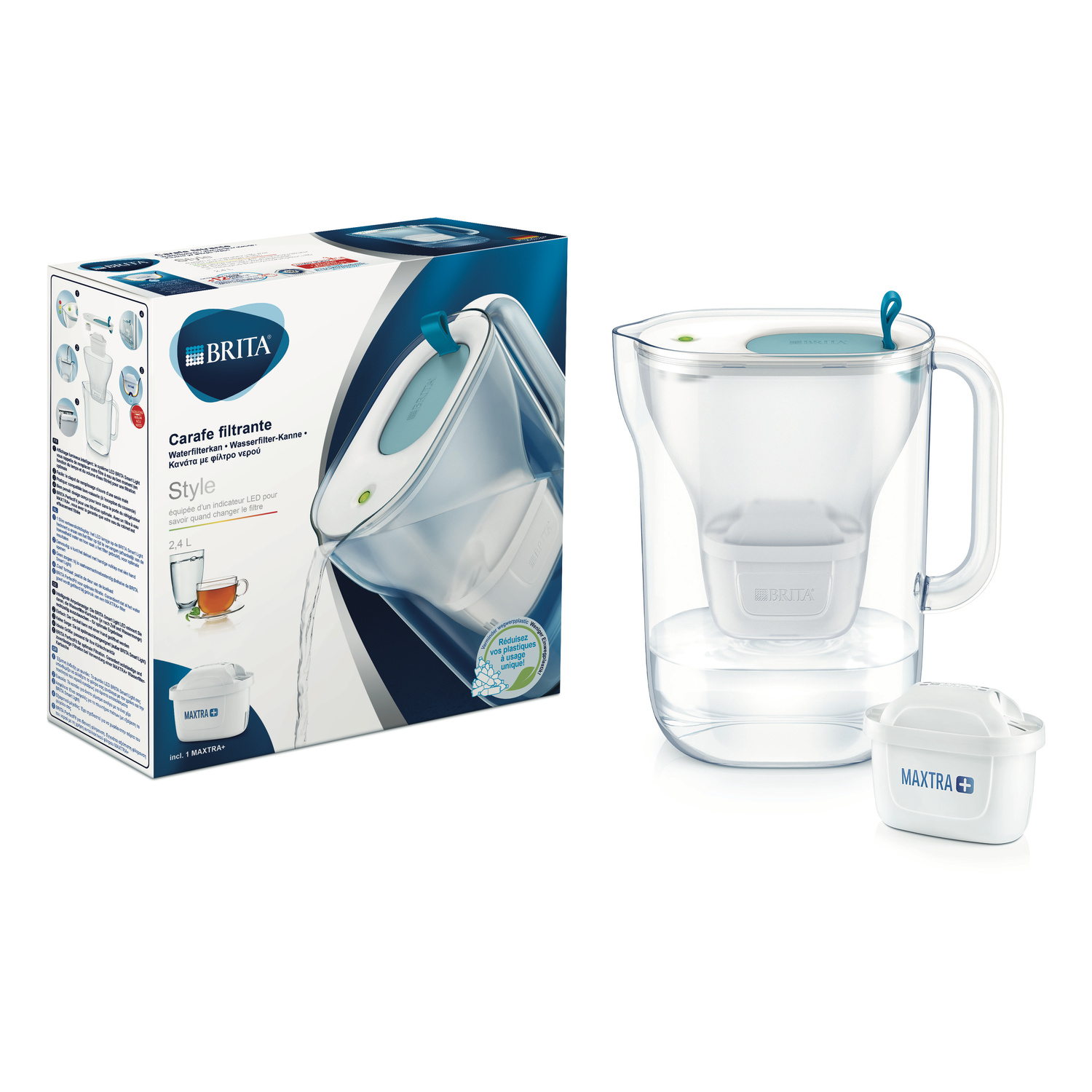Brita Carafe filtrante Fill+Enjoy Style - Bleu