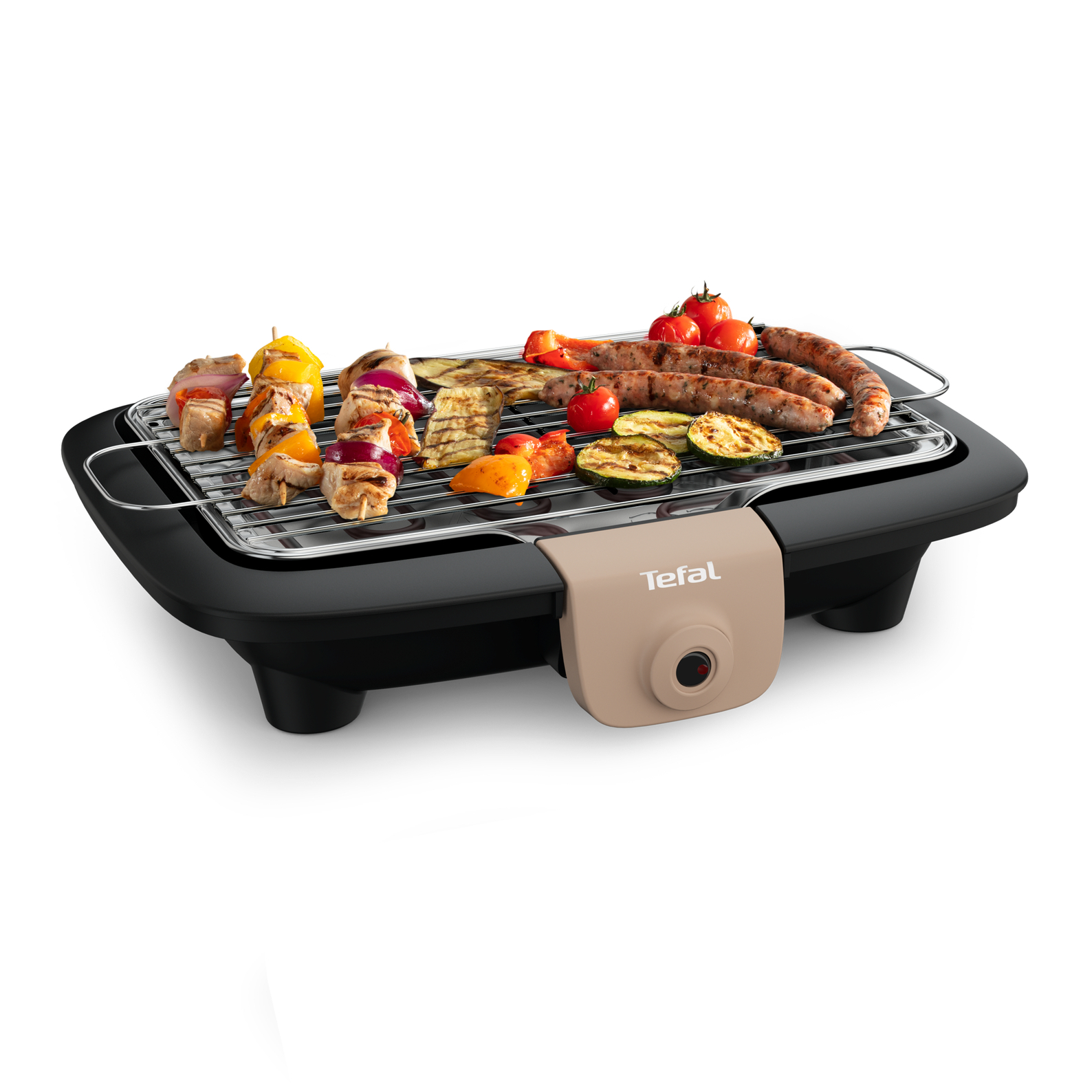 Tefal Barbecue électrique de table EasyGrill - Bac récupérateur à eau - Fabriqué en France Noir