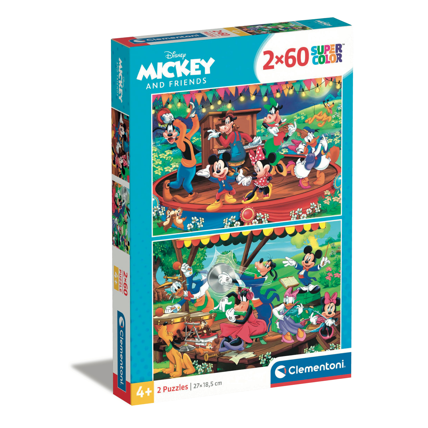 Clementoni Puzzle 2x60 pièces - Mickey et ses amis