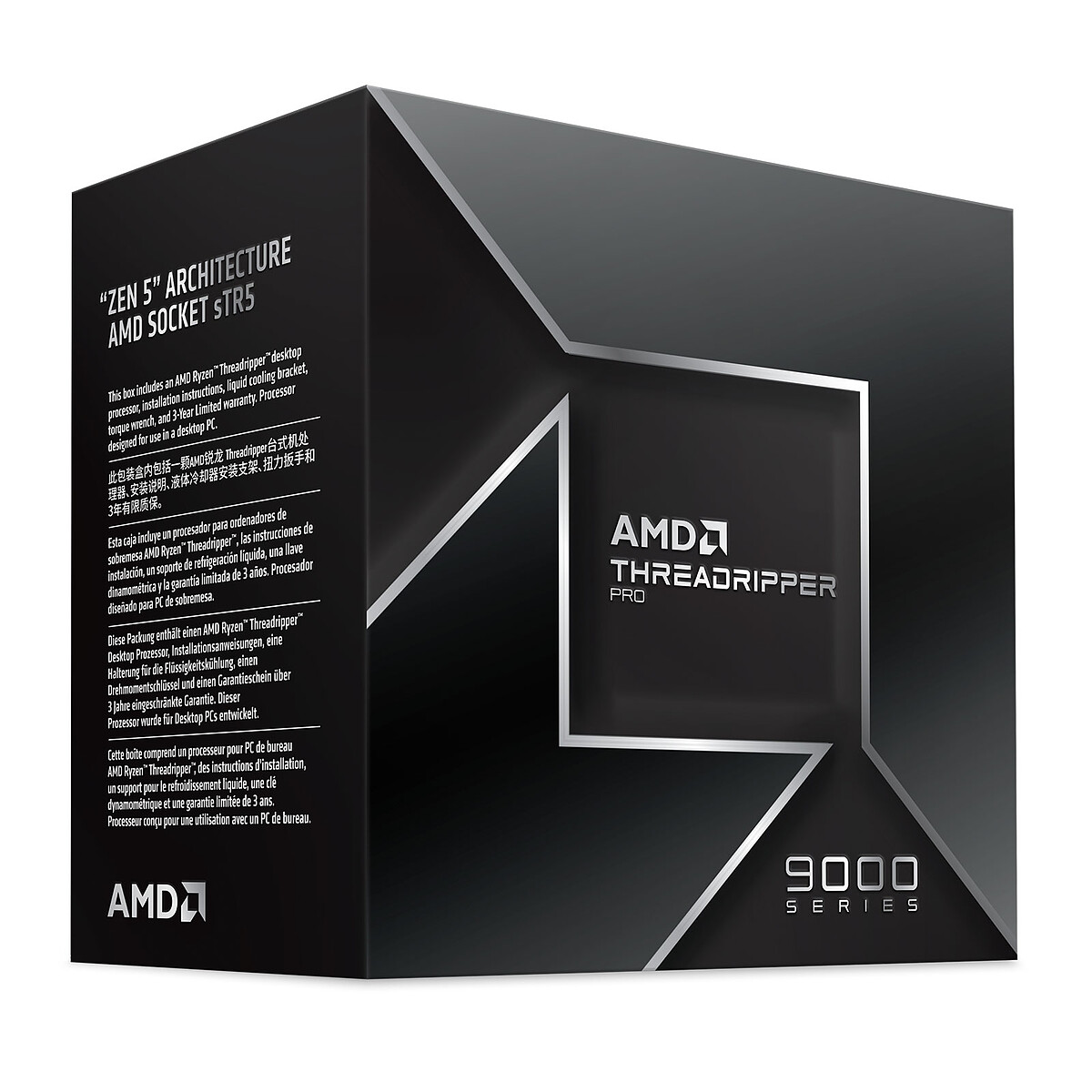 AMD Ryzen Threadripper PRO 9995WX 96 Cœurs 2,5 GHz Base 5,4 GHz Turbo Octa-Channel DDR5 Box