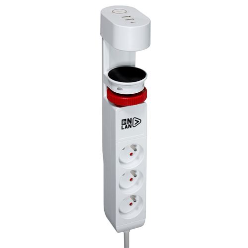 Smart Socket white Multiprise de bureau avec USB