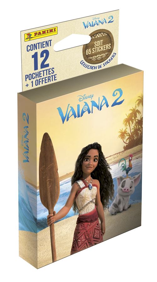 Panini Vaiana 2 Blister 12 pochettes + 1 offerte