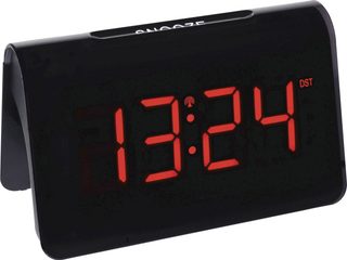 TFA Dostmann 60.2543.05 radiopiloté(e) Réveil noir Heures de réveil 1