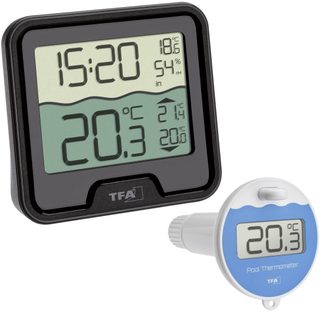 TFA Dostmann Marbella Thermomètre de piscine noir