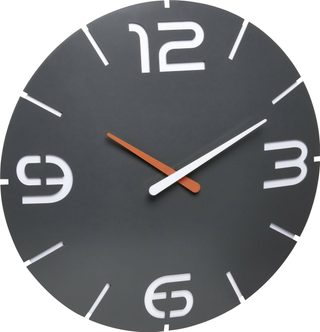 TFA Dostmann 60.3536.10 radiopiloté(e) Horloge murale 35 cm x 35 mm anthracite