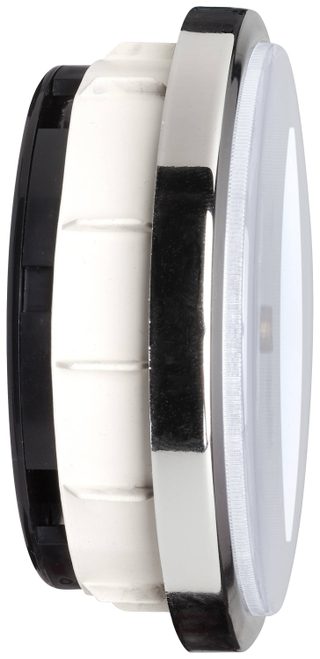 TFA Dostmann 60.3543.02 radiopiloté(e) Horloge radiopilotée 90 mm x 36 mm chrome (brillant) à encastrer