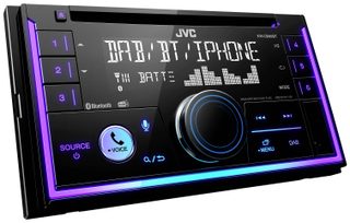 JVC Autoradio 2 DIN KW-DB95BT, DAB+ Bluetooth 4.2, égaliseur 13 bandes, USB/Aux avec charge rapide