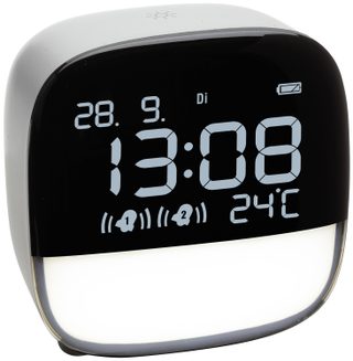 TFA Dostmann 60.2034.02 à quartz Réveil blanc Heures de réveil 2