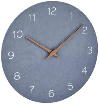 Horloge murale TFA Dostmann 60.3054.06 à quartz 29.7 cm x 45 mm bleu