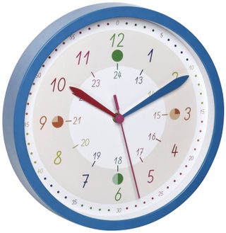 Horloge murale TFA Dostmann 60.3058.06.90 à quartz 30.8 cm x 44 mm bleu