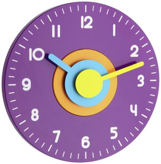 Horloge murale TFA Dostmann 60.3015.11 à quartz 23 cm x 40 mm lilas mécanisme dhorloge silencieux