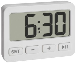 TFA Dostmann 60.2036.02 à quartz Réveil blanc Heures de réveil 1 1 minuterie