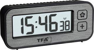 TFA Dostmann 60.2522.10 radiopiloté(e) Réveil gris Heures de réveil 1