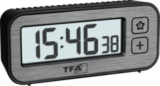 TFA Dostmann 60.2039.10 à quartz Réveil gris Heures de réveil 1