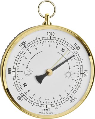 TFA Dostmann Analoges Barometer mit Messingring Baromètre laiton 29.4025.32