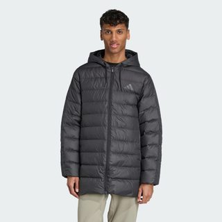 adidas Parka À Capuche Duvet Léger 3 Bandes Essentials Climawarm pour homme