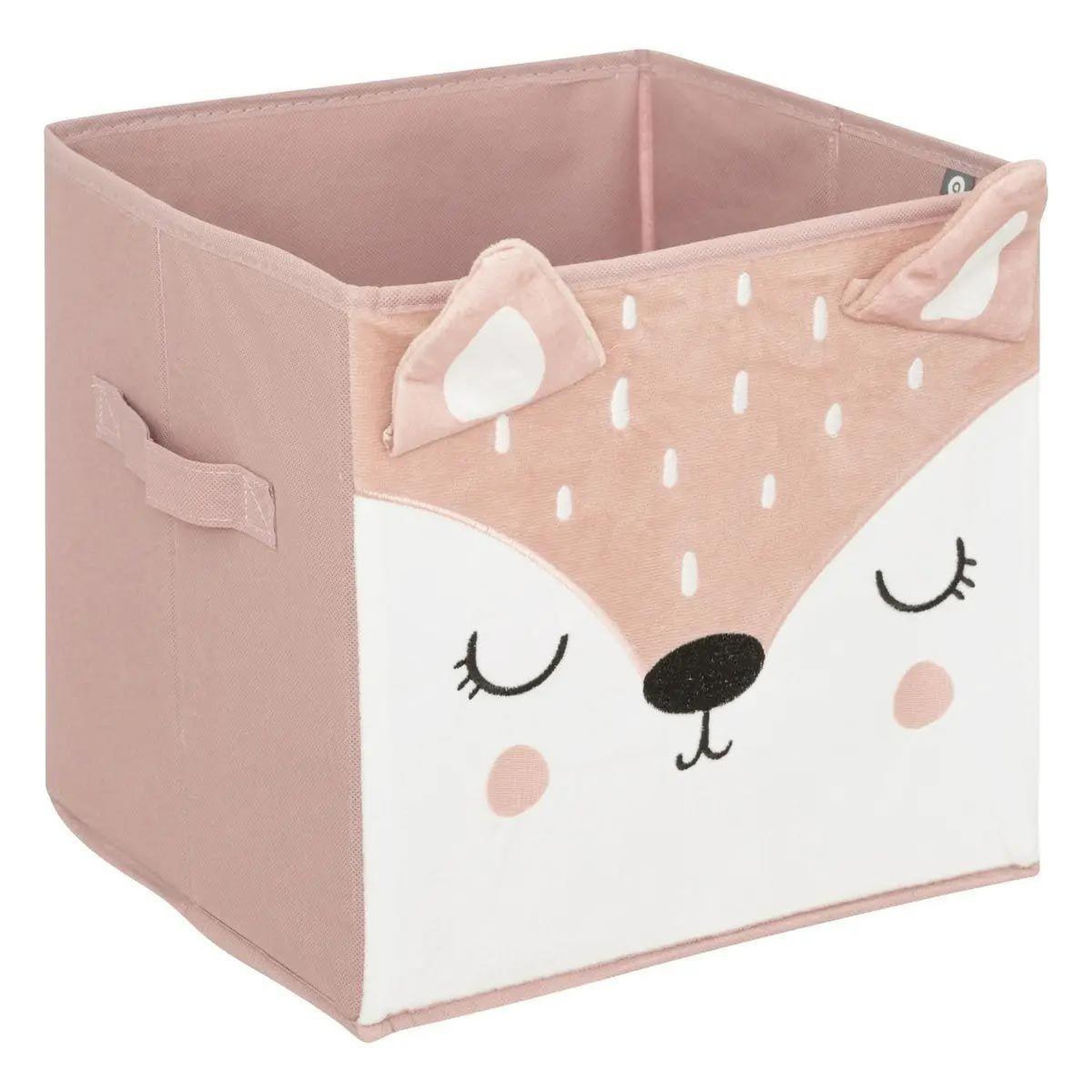 Boîte de Rangement Enfant  Biche  29x29cm Rose