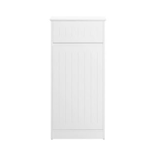 SoBuy - Meuble De Buanderie à un tiroir - Blanc - 40x39x86cm - Nordique - BZR110-W