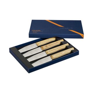 Couteau coffret facette 4 olivier
