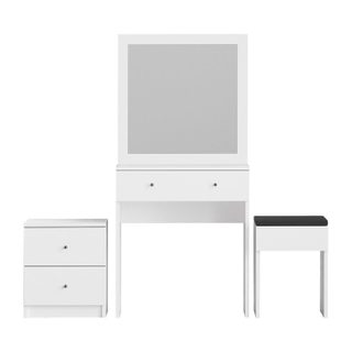 Habitat et Jardin Ensemble de coiffeuse en bois Nice - 65 x 35 x 139 cm