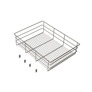 Tiroir en fil métallique pour armoires et dressings Quartz -  540mm (M70) -  Acier -  Titane