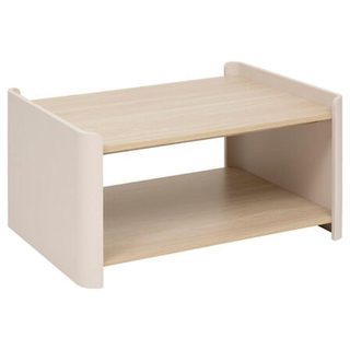 Table basse 2 étagères roundy - beige