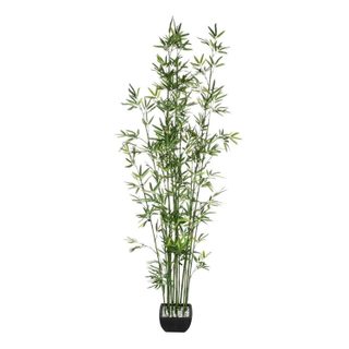 Plante Artificielle en Pot  Bambou  183cm Vert & Noir