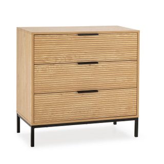 Commode Monica 3 tiroirs couleur Bois