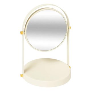 5Five Miroir de salle de bains grossissant et pivotant à poser, ivoire, Duo