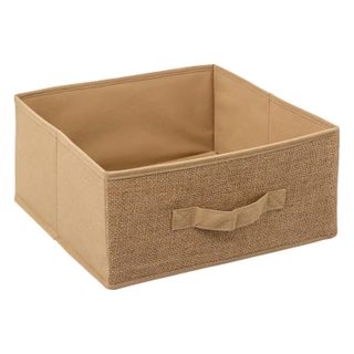 Boîte de Rangement  Toile de Jute  31x31cm Beige Lin