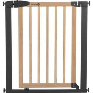 Safety 1st Simply Close Wood & Meta, Pression, 73-80 Cm (max. 94cm), Sans Vis Ni Perçage, Ouverture D'une Main
