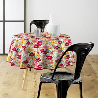 Nappe toile cirée imprimé  milly  160cm multicolore
